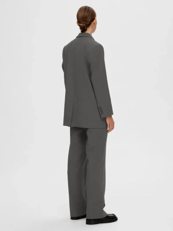 Jakkesæt & Blazers>SELECTED AFSLAPPET BLAZER Grey