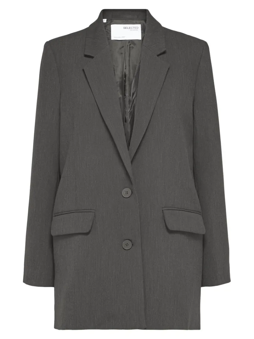 afslappet_blazer_5.webp Jakkesæt & Blazers>SELECTED AFSLAPPET BLAZER Grey