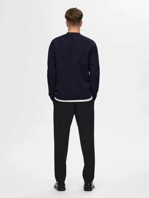 Strik>SELECTED AFSLAPPET CARDIGAN MED LYNLÅS Blue