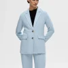 Jakkesæt & Blazers>SELECTED AFSLAPPET PASFORM BLAZER Blue