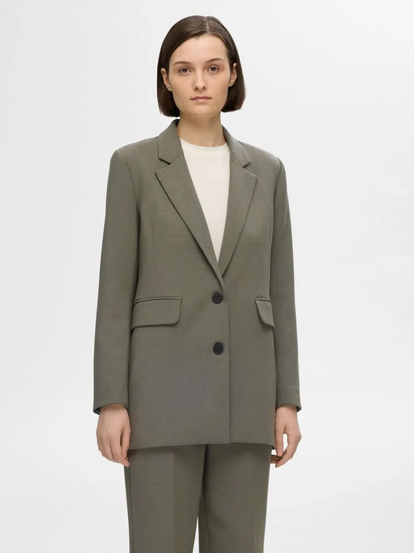 afslappet_pasform_blazer_0.webp Jakkesæt & Blazers>SELECTED AFSLAPPET PASFORM BLAZER Green