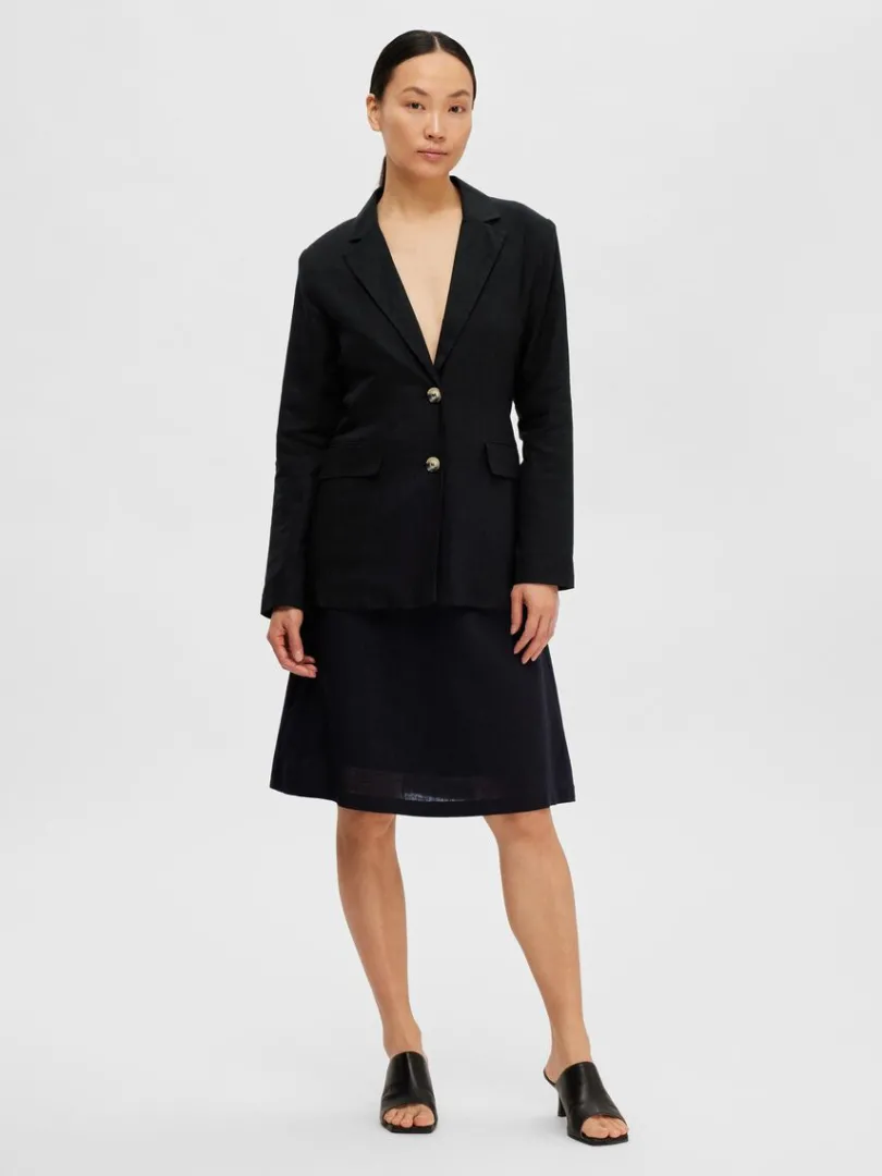 afslappet_pasform_blazer_1-7.webp Jakkesæt & Blazers>SELECTED AFSLAPPET PASFORM BLAZER Black