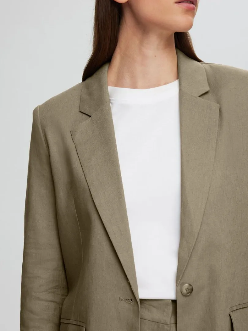afslappet_pasform_blazer_3-3.webp Jakkesæt & Blazers>SELECTED AFSLAPPET PASFORM BLAZER Green