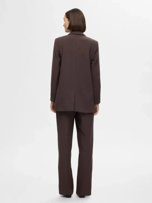 Jakkesæt & Blazers>SELECTED AFSLAPPET PASFORM BLAZER Brown