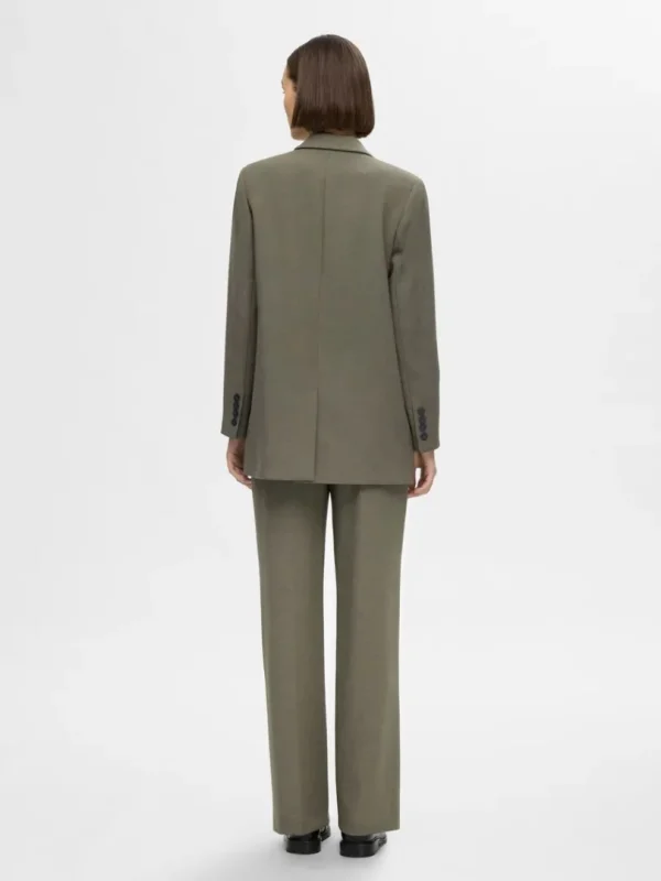 Jakkesæt & Blazers>SELECTED AFSLAPPET PASFORM BLAZER Green