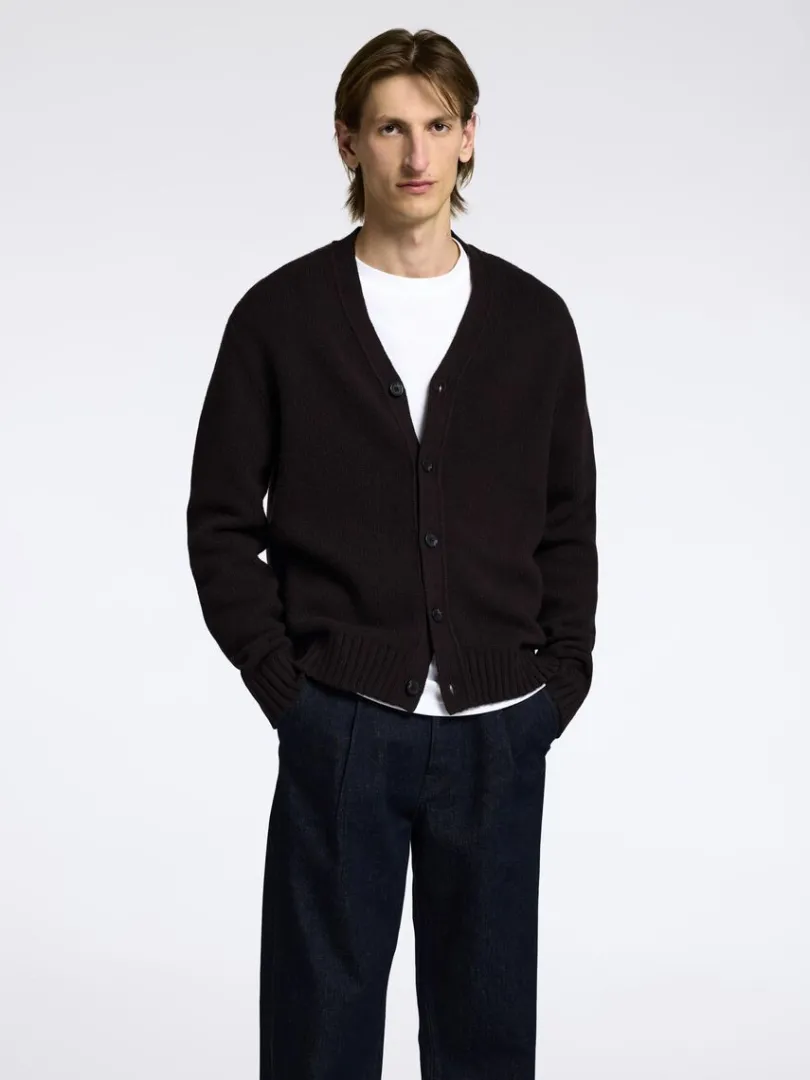 afslappet_pasform_cardiga_0-3.webp Strik>SELECTED AFSLAPPET PASFORM CARDIGAN Brown