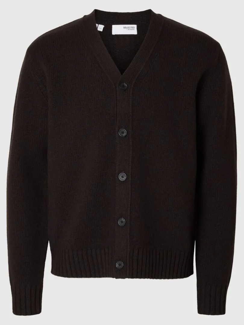afslappet_pasform_cardiga_4-3.webp Strik>SELECTED AFSLAPPET PASFORM CARDIGAN Brown