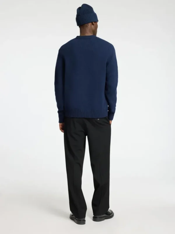 Strik>SELECTED AFSLAPPET PASFORM CARDIGAN Blue