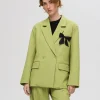 Jakkesæt & Blazers>SELECTED AFSLAPPET PASFORM DOBBELTRADET BLAZER Green