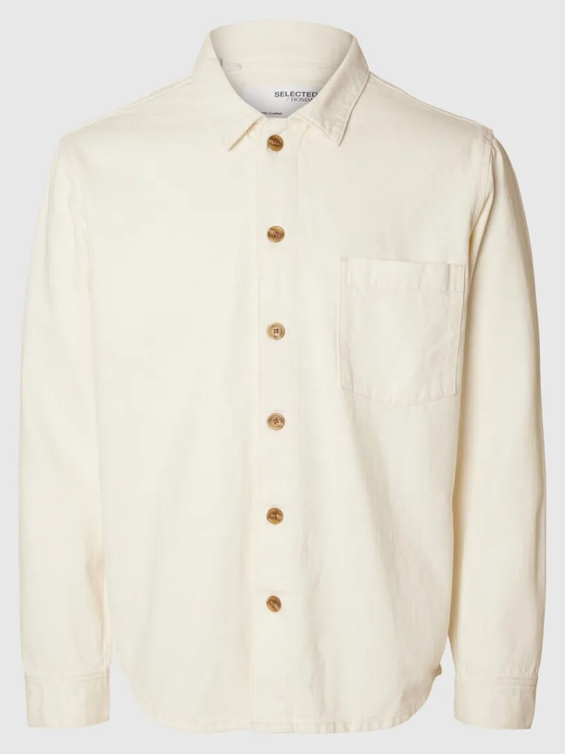 afslappet_pasform_skjorte_4.webp Skjorter>SELECTED AFSLAPPET PASFORM SKJORTE Beige