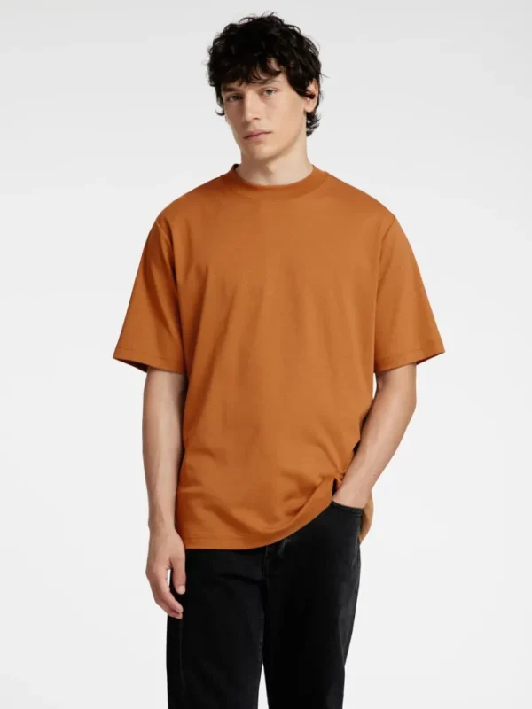 T-shirts>SELECTED AFSLAPPET PASFORM T-SHIRT Orange