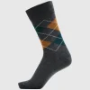 Strømper>SELECTED ARGYLE STRØMPER Grey