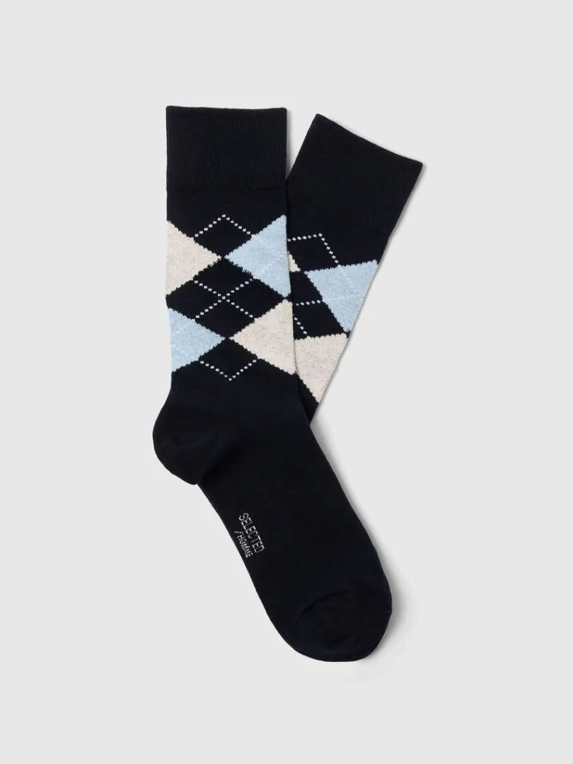 argyle_strmper_1-1.webp Strømper>SELECTED ARGYLE STRØMPER Blue