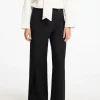 Bukser>SELECTED ASYMMETRISK BREDE BUKSER Black