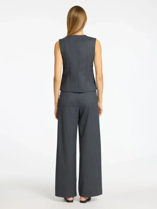 Toppe Og Bluser>SELECTED ASYMMETRISK VEST Grey