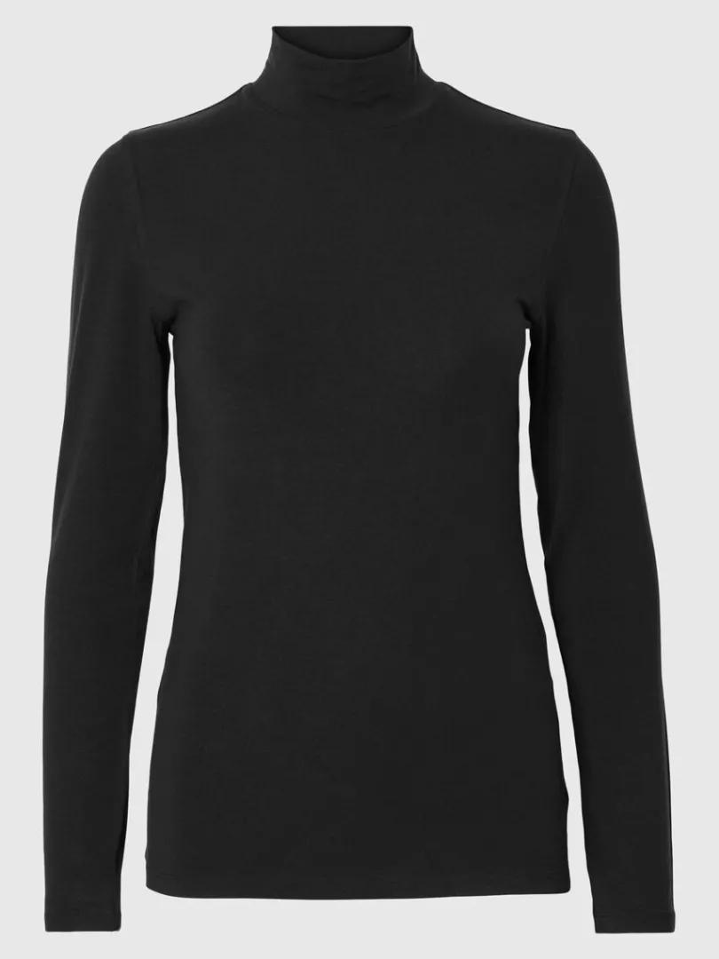 basic_hj_hals_top_med_lan_5-1.webp T-shirts>SELECTED BASIC HØJ HALS TOP MED LANGE ÆRMER Black