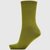 Accessories>SELECTED BASIC RIBBET STRØMPER Green