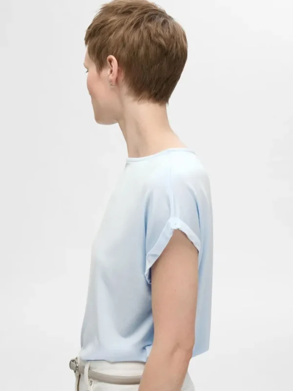 T-shirts>SELECTED BÅDUDSKÆRING T-SHIRT Blue