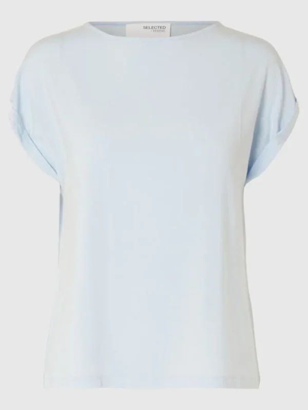 T-shirts>SELECTED BÅDUDSKÆRING T-SHIRT Blue