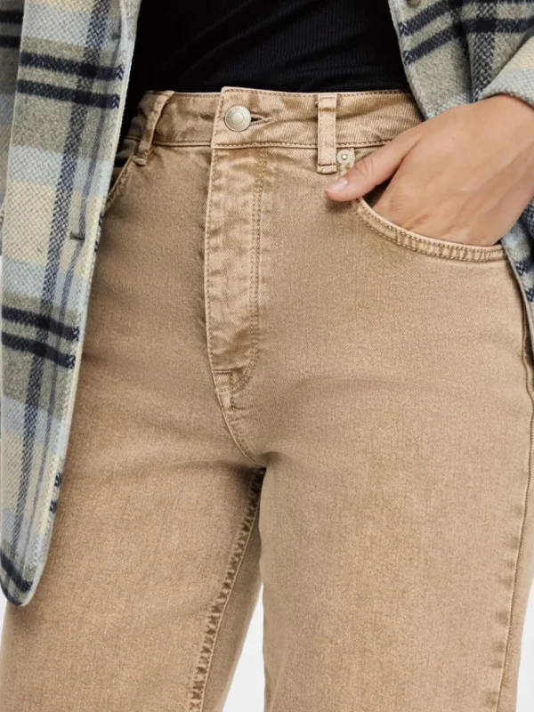 Jeans>SELECTED WIDE FIT JEANS Beige