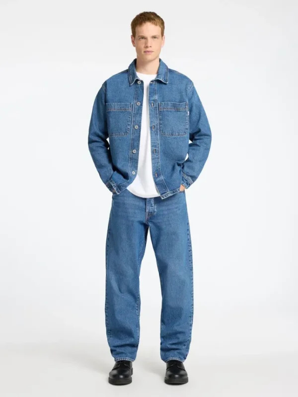 Overtøj | Skjorter>SELECTED BLÅ DENIM OVERSHIRT Blue