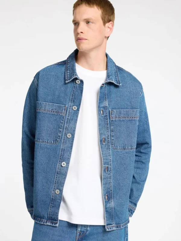 Overtøj | Skjorter>SELECTED BLÅ DENIM OVERSHIRT Blue