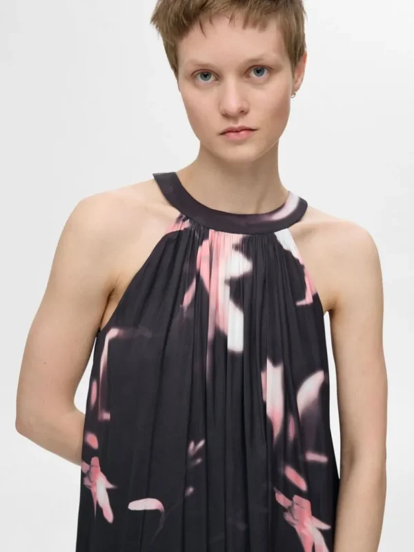 Kjoler>SELECTED BLOMSTERPRINTET MAXIKJOLE Pink