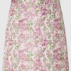 Nederdele>SELECTED BLOMSTRET JACQUARD MININEDERDEL Coloured