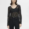 Toppe Og Bluser>SELECTED BLONDE BODYSTOCKING Black