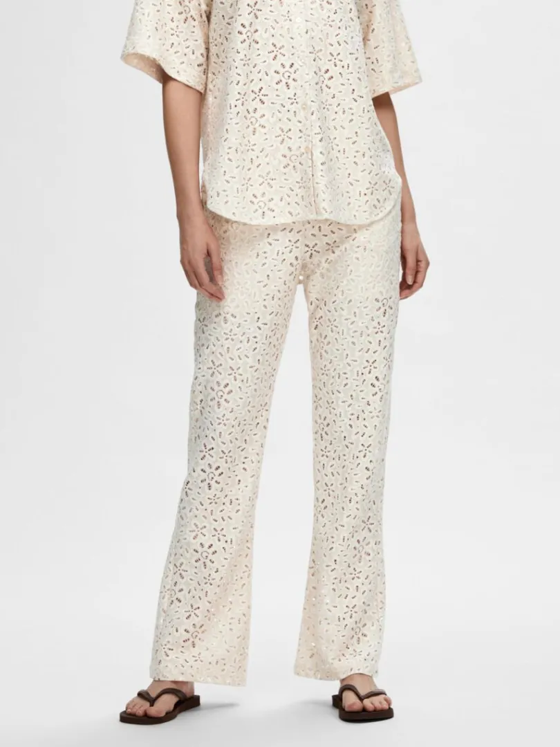 blonde_bukser_0.webp Bukser | Jakkesæt & Blazers>SELECTED BLONDE BUKSER Beige