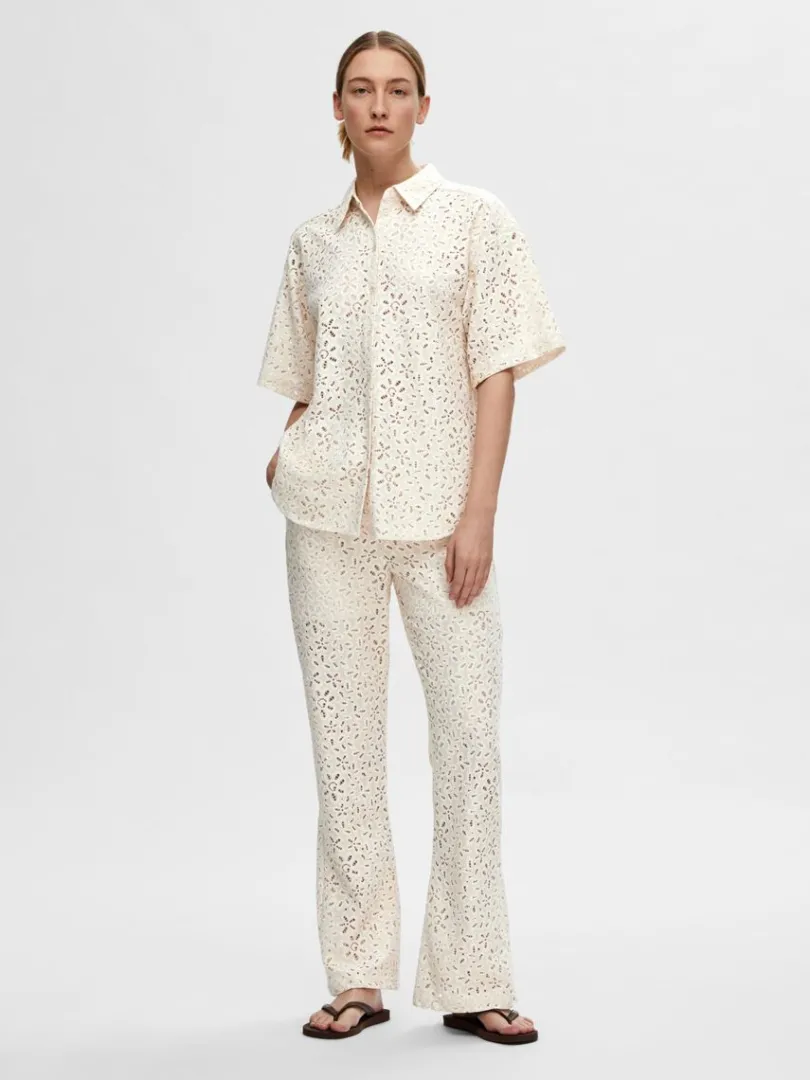 blonde_bukser_1.webp Bukser | Jakkesæt & Blazers>SELECTED BLONDE BUKSER Beige