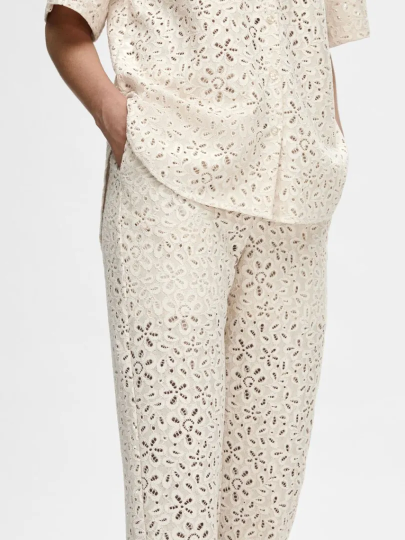 blonde_bukser_3.webp Bukser | Jakkesæt & Blazers>SELECTED BLONDE BUKSER Beige