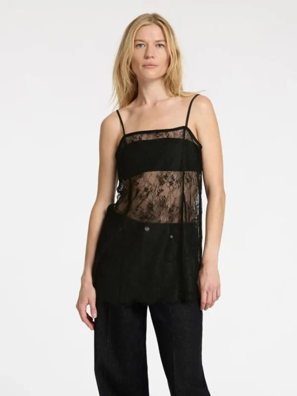Toppe Og Bluser>SELECTED BLONDE CAMISOLE Black