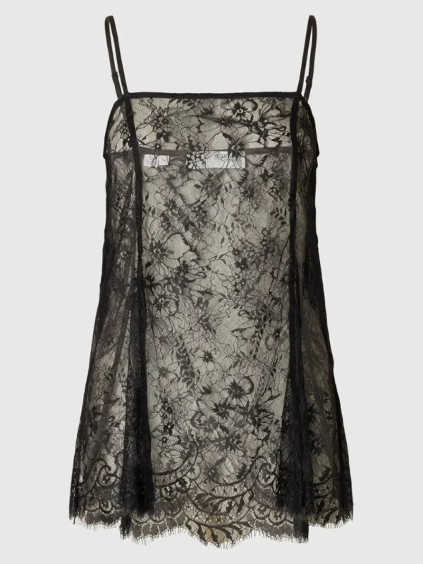Toppe Og Bluser>SELECTED BLONDE CAMISOLE Black