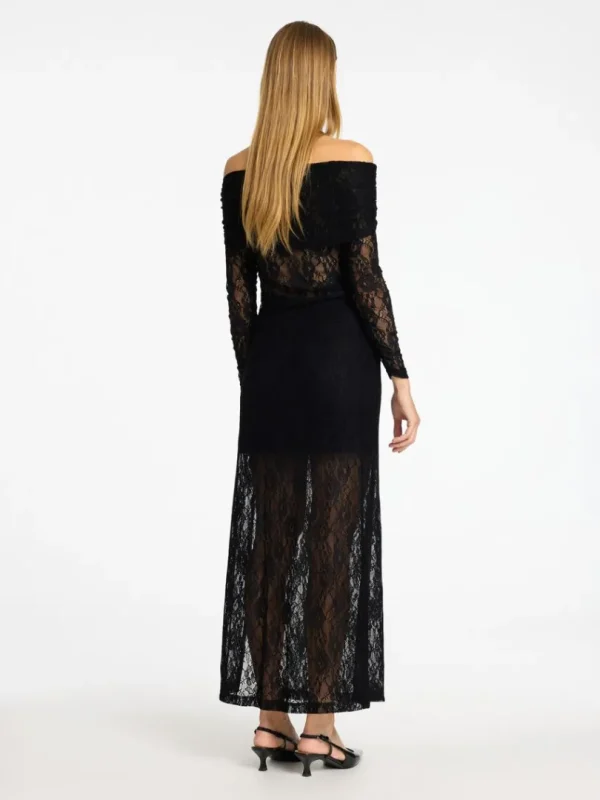 Toppe Og Bluser>SELECTED BLONDE OFF-SHOULDER TOP Black