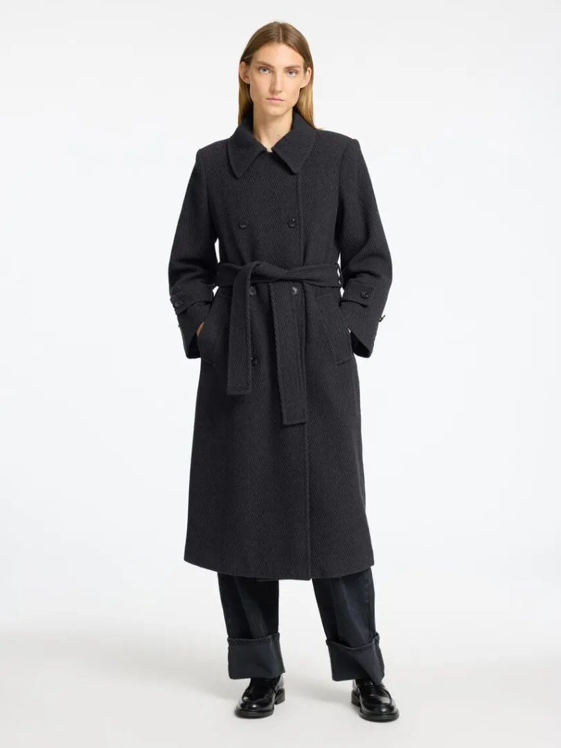 blte_trenchcoat_0.webp Overtøj>SELECTED BÆLTE- TRENCHCOAT Grey