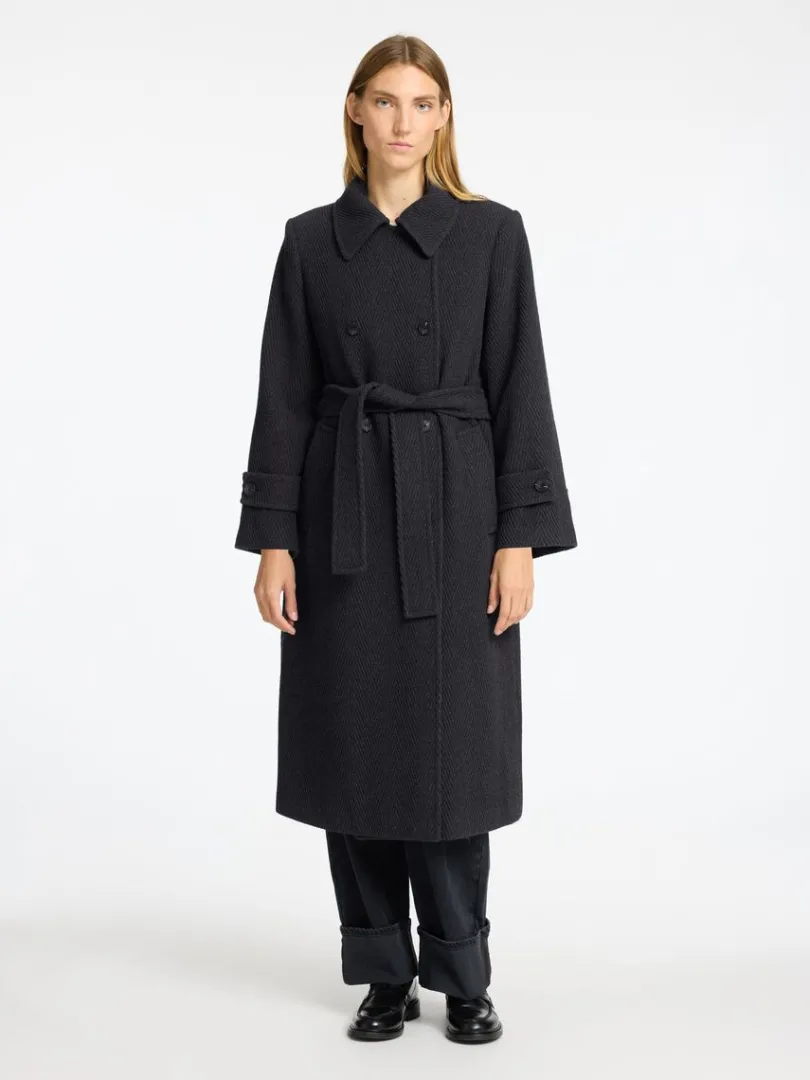 blte_trenchcoat_1.webp Overtøj>SELECTED BÆLTE- TRENCHCOAT Grey