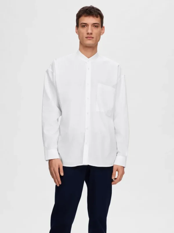 Skjorter>SELECTED BÅNDET KRAVE SKJORTE White