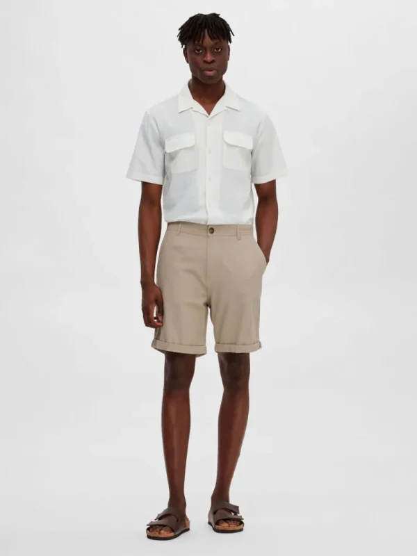 Shorts>SELECTED BOMULD CHINOSHORTS Beige