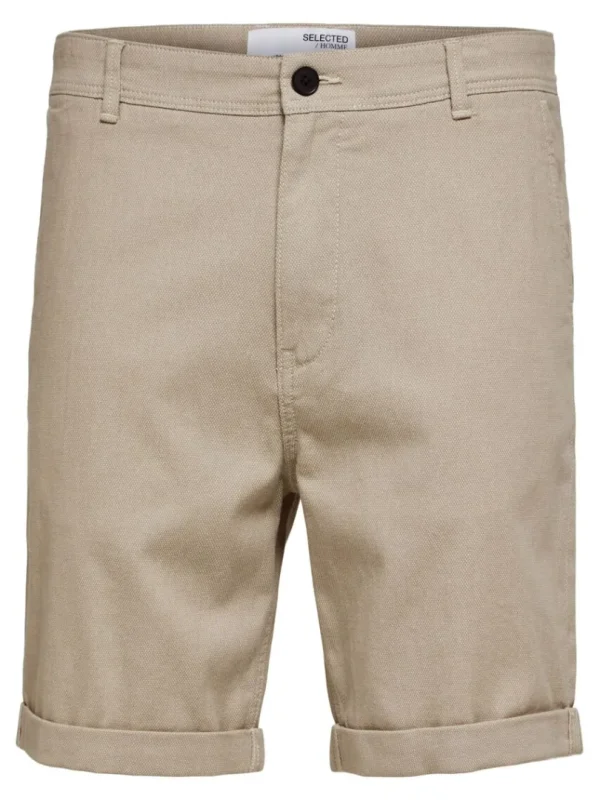 Shorts>SELECTED BOMULD CHINOSHORTS Beige