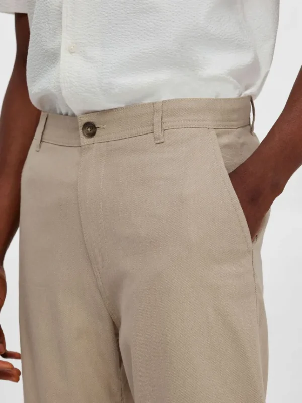 Shorts>SELECTED BOMULD CHINOSHORTS Beige