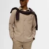 Skjorter>SELECTED 100% BOMULD FLANNEL-SKJORTE Beige