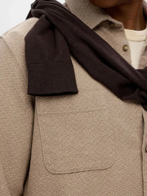 Skjorter>SELECTED 100% BOMULD FLANNEL-SKJORTE Beige