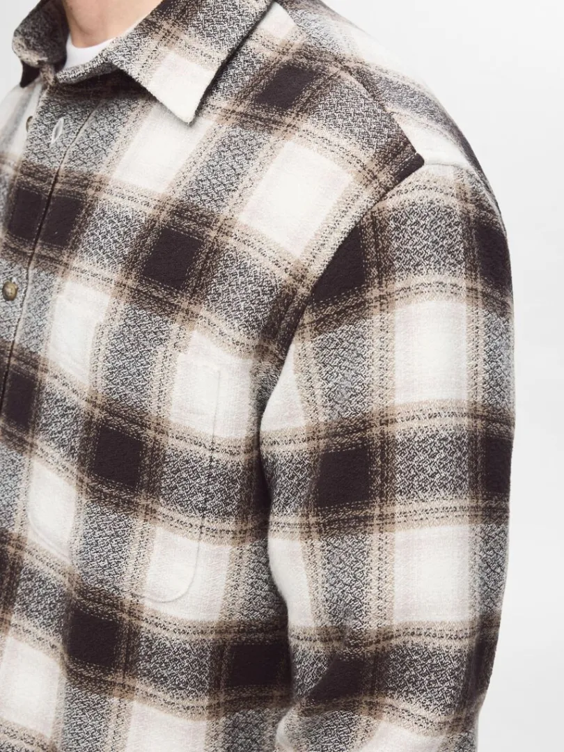 bomuld_flannelskjorte_5.webp Skjorter>SELECTED 100% BOMULD FLANNEL-SKJORTE Brown