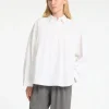 Skjorter>SELECTED 100% BOMULD LANGÆRMET BLUSE White