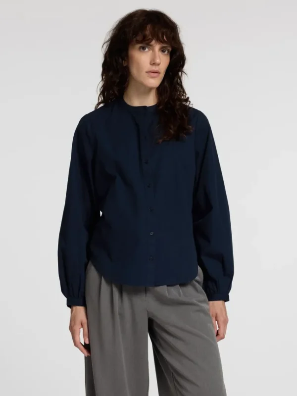 Skjorter>SELECTED 100% BOMULD LANGÆRMET SKJORTE Blue