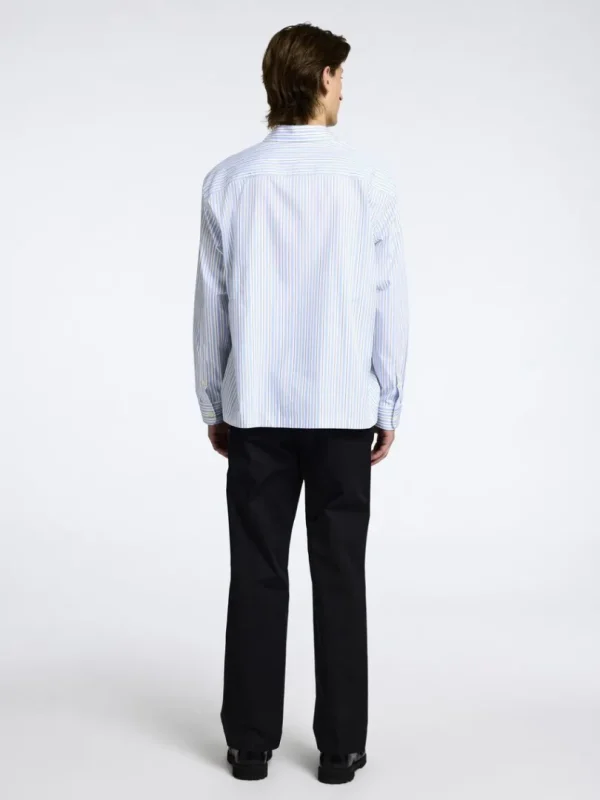 Overtøj | Skjorter>SELECTED 100% BOMULD OVERSHIRT Blue