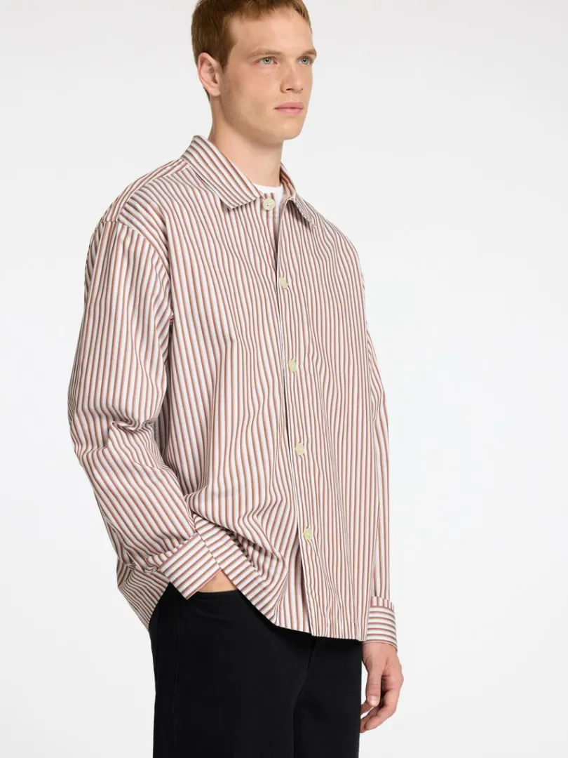 bomuld_overshirt_3.webp Skjorter | Overtøj>SELECTED 100% BOMULD OVERSHIRT Brown