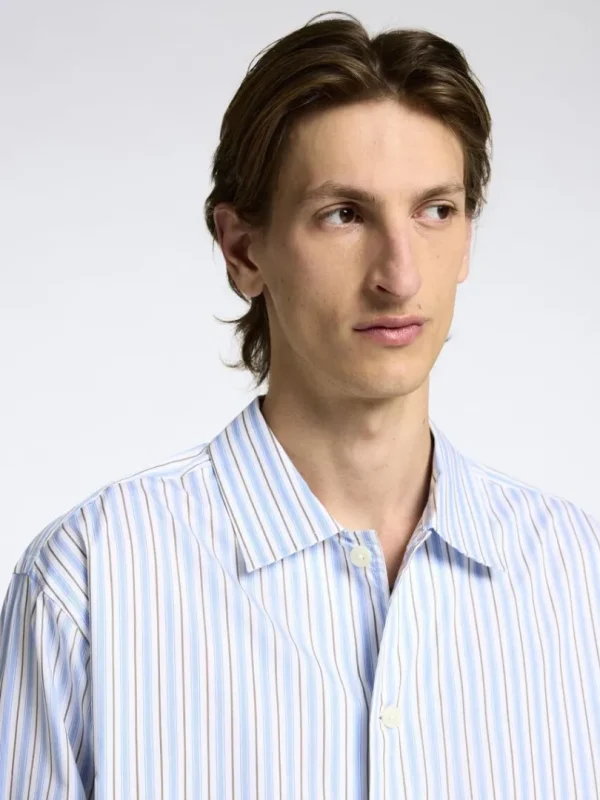 Overtøj | Skjorter>SELECTED 100% BOMULD OVERSHIRT Blue