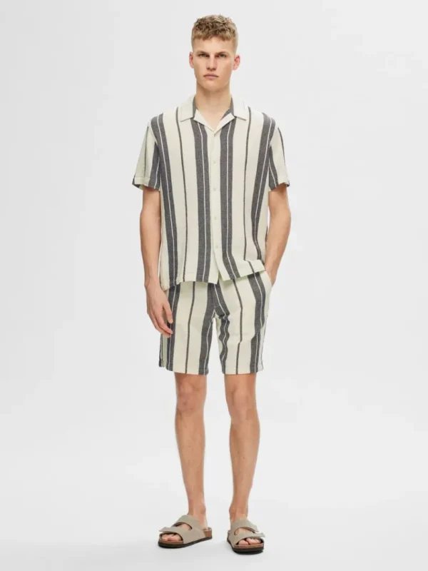 Shorts>SELECTED BOMULD SHORTS White